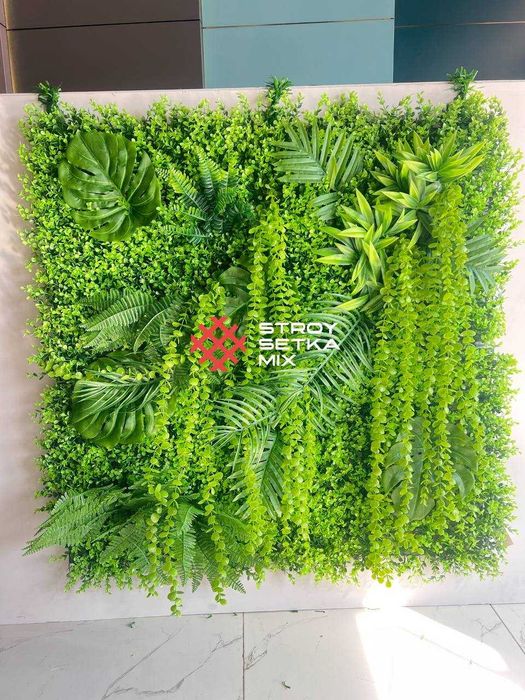 Фитостена из цветов — Украшение стены