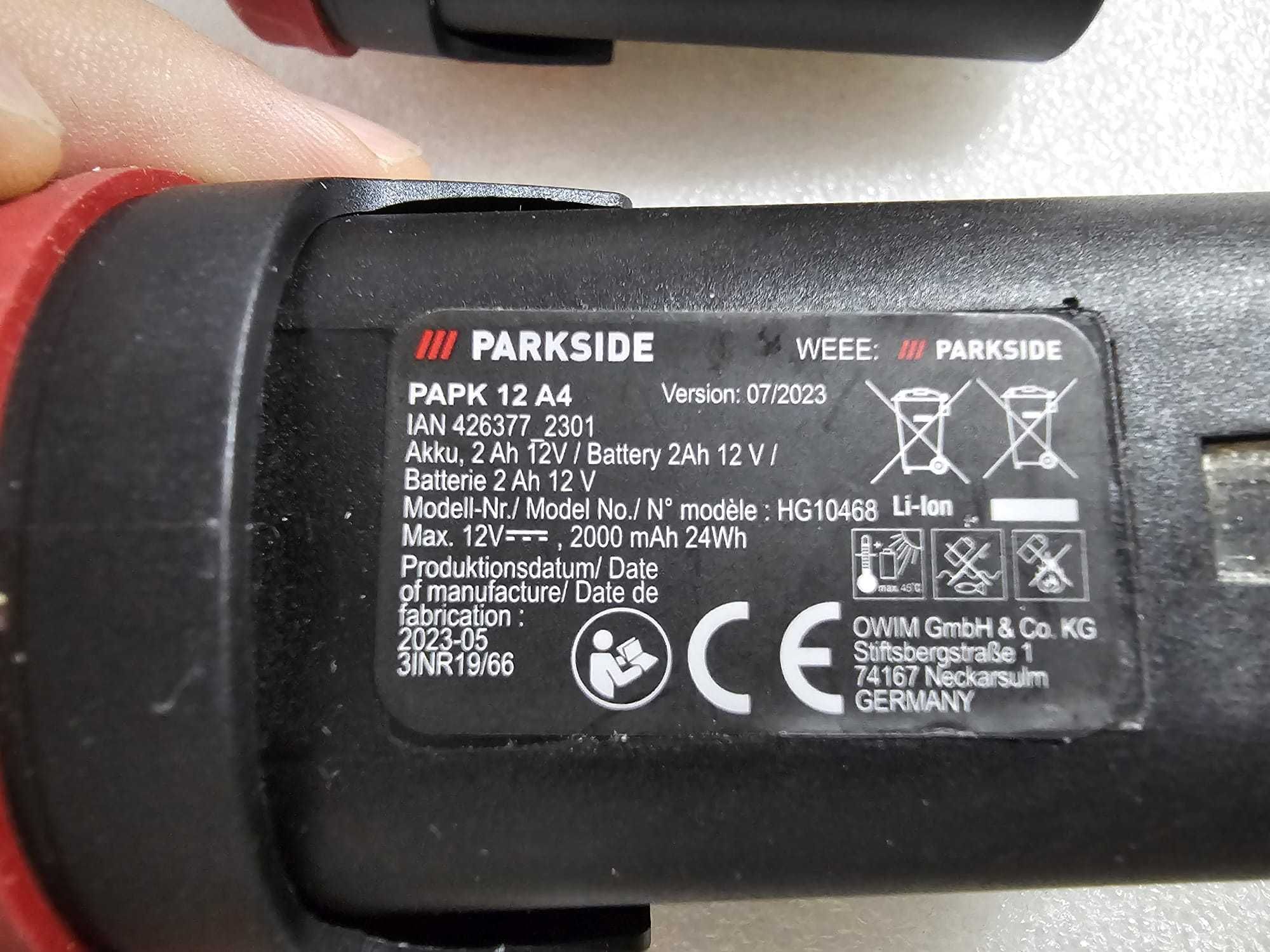 Acumulator PARKSIDE PAPK 12 Volt / 2Ah X 12 V TEAM - poze reale