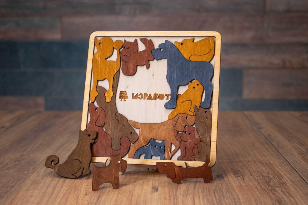 Дървен пъзел "Верни Другари"