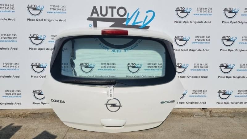 Haion cu luneta Z474 alb Opel Corsa D