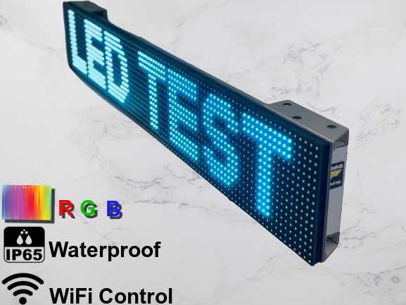 Водоустойчива светеща пълноцветна LED Рекламна табела WiFi