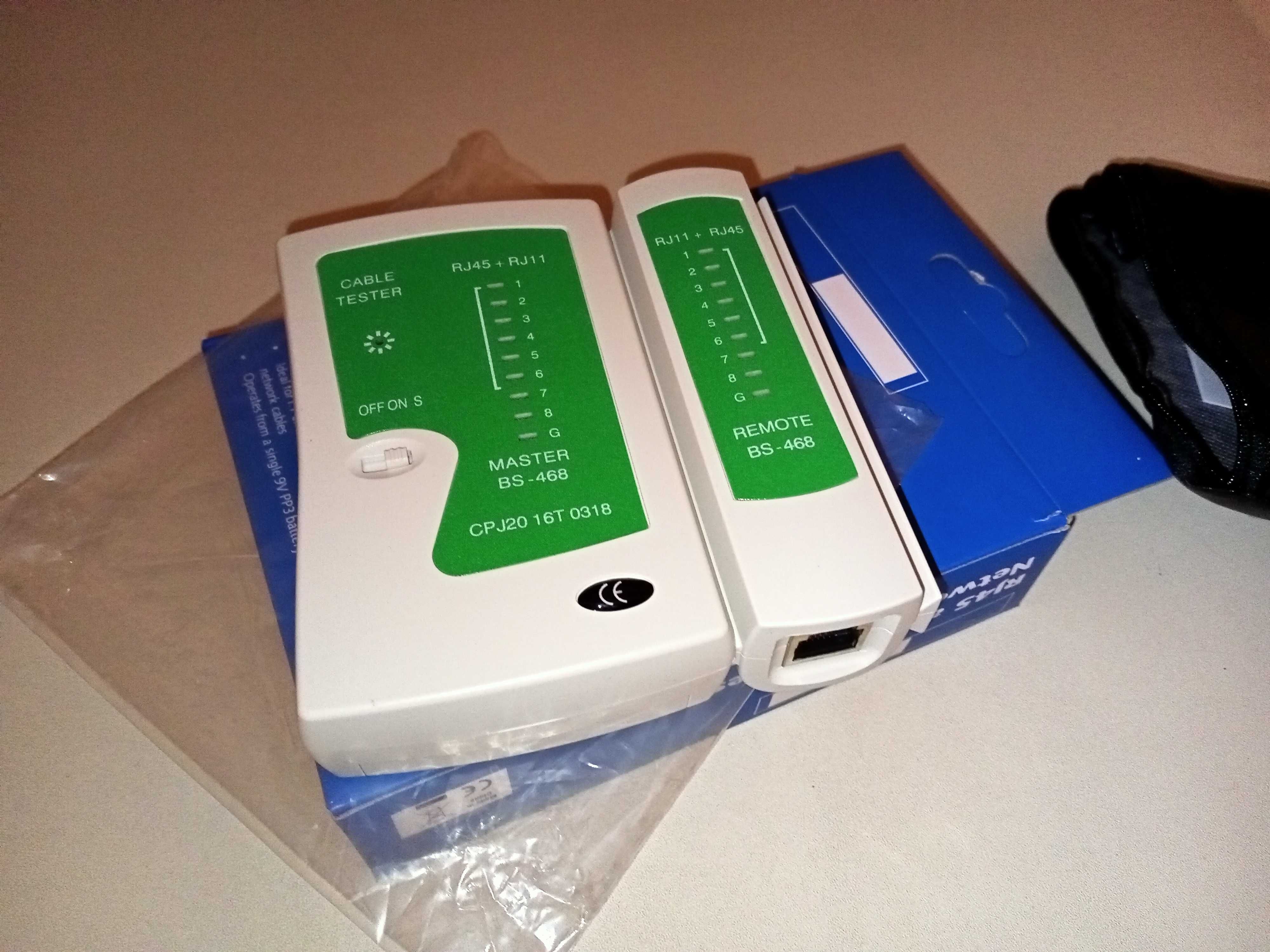 Тестер RJ45 RJ11 Network Cable Tester