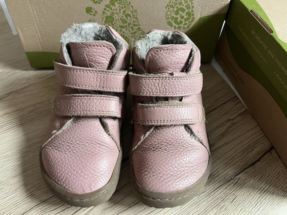 Детски боси обувки с вълна