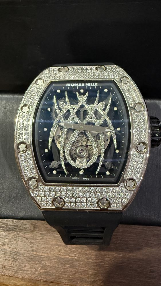 Richard Mille Skeleton Iced Moissanite
