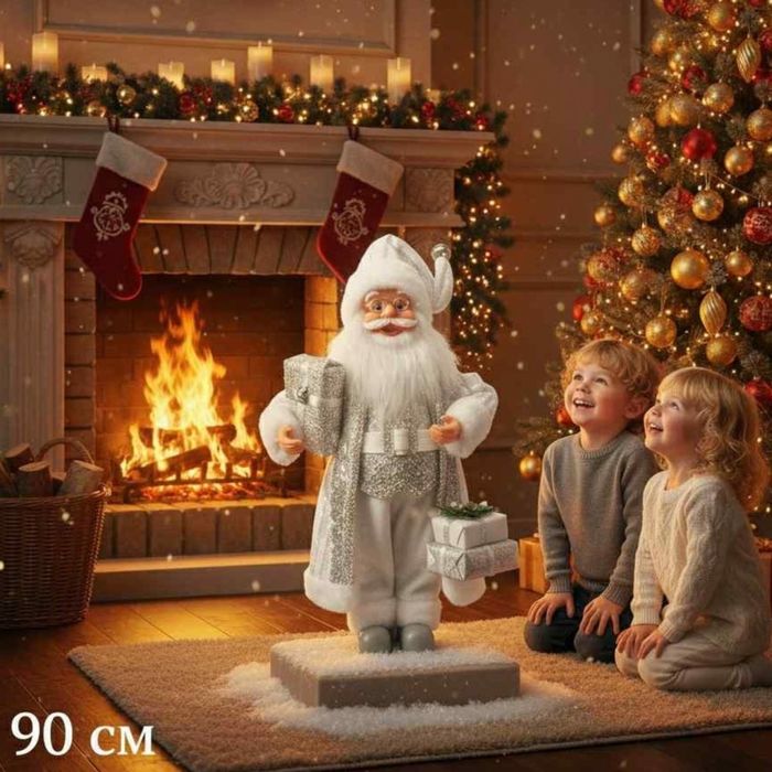 Дядо Коледа в сребристо – празнична фигура, която носи магия и уют у д