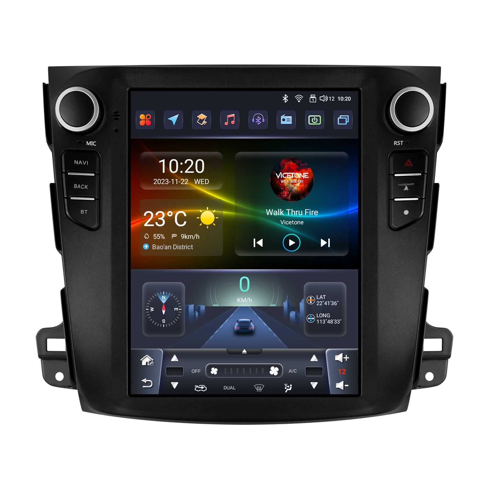 Mitsubishi Outlander XI 2 2008 - 2013 9.7 Мултимедия Навигация Android