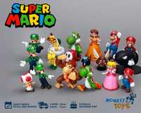 Set 18 Jucarii / Figurine colectia Mario, Luigi, Peach & prietenii