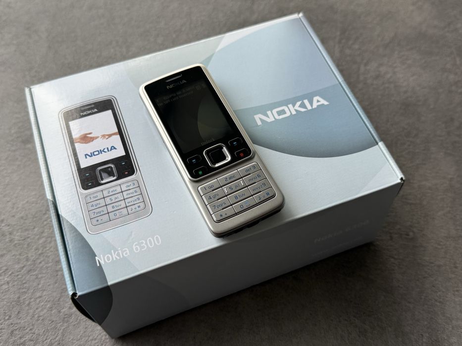 Nokia 6300 Silver/Neverlocked•Full Box•Made in Romania•Ca Nou