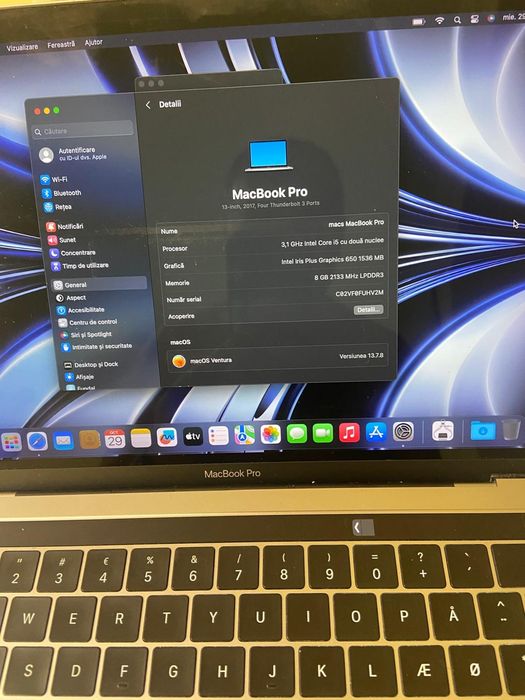 MacBook Pro 2017. Model A 1706