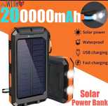 Power Bank Solar 200.000 mAh – rezistent la apă, dual USB