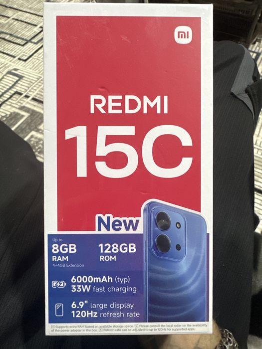 Redmi 15C 4+4/128gb NEW!!! Moonlight Blue