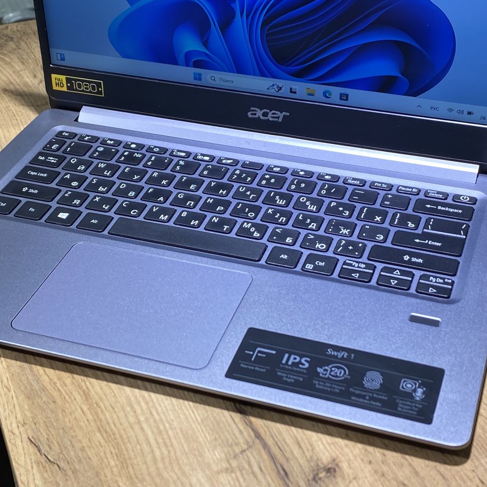 Ноутбук Acer Swift 1, Intel Celeron/4GB/SSD128GB, 9975/A10