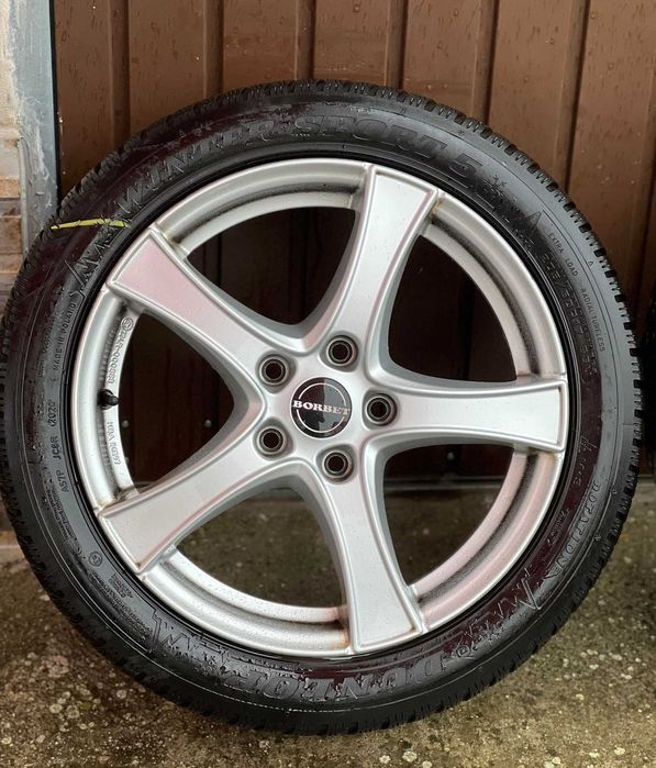 Jante aliaj Borbet F2 brilliant silver R17 Volkswagen, Skoda, Seat