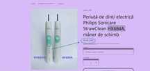 Periuță de dinți electrică Philips Sonicare HX684A,mâner de schimb