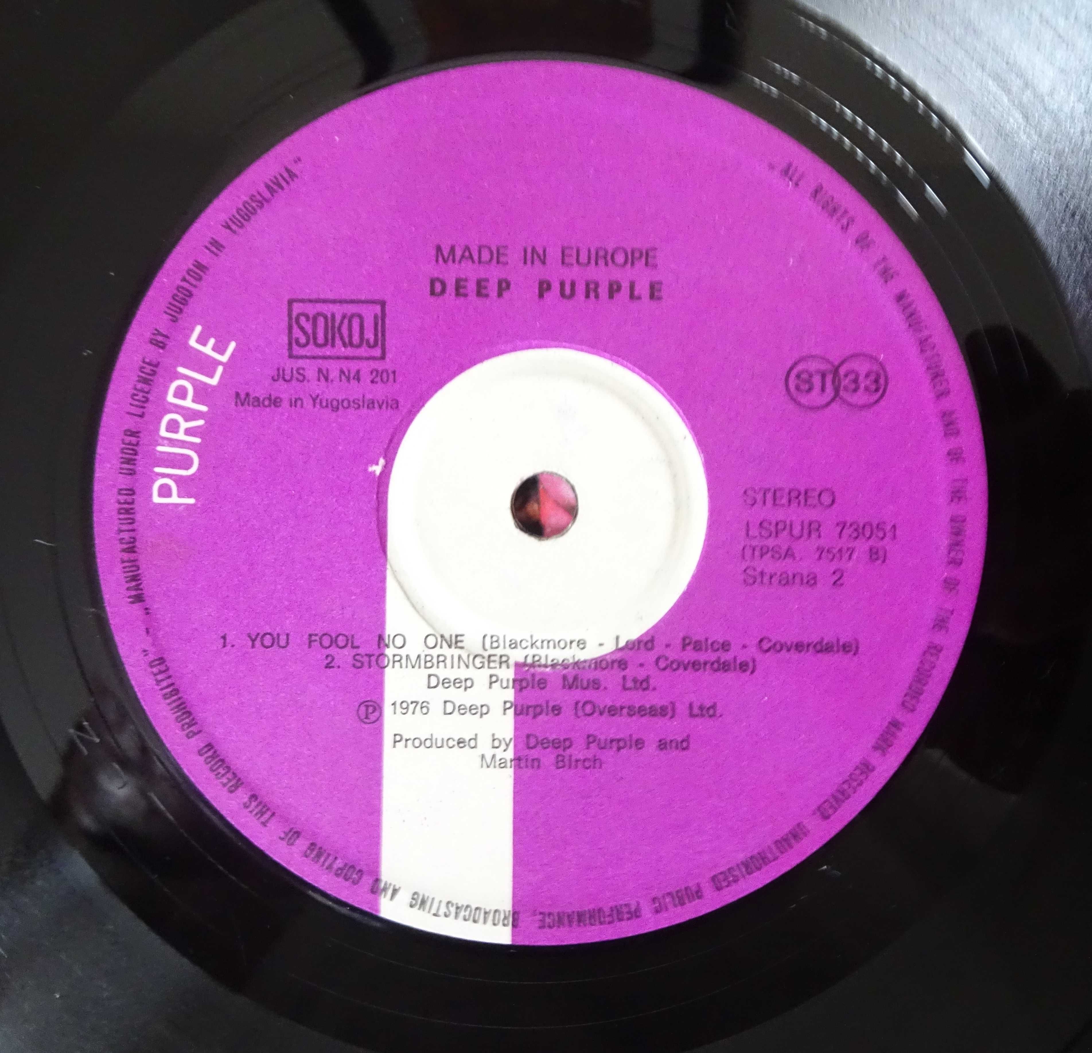 Плоча Deep Purple – Made in Europe, 1976