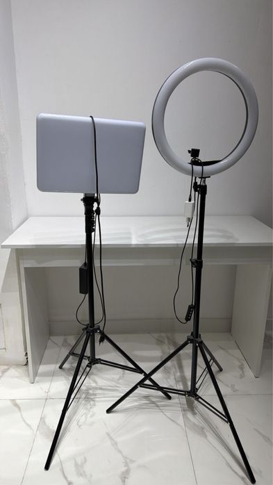 лампа кольцевая со штативом
