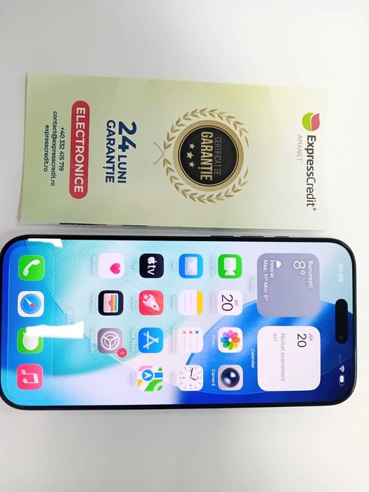 Iphone 16 Pro Max 256GB 100% Bateria (Ag33 Metalurgie) Garantie 2 Ani