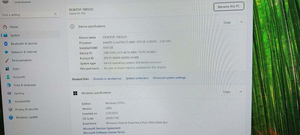 PC i5 gen a 4a .