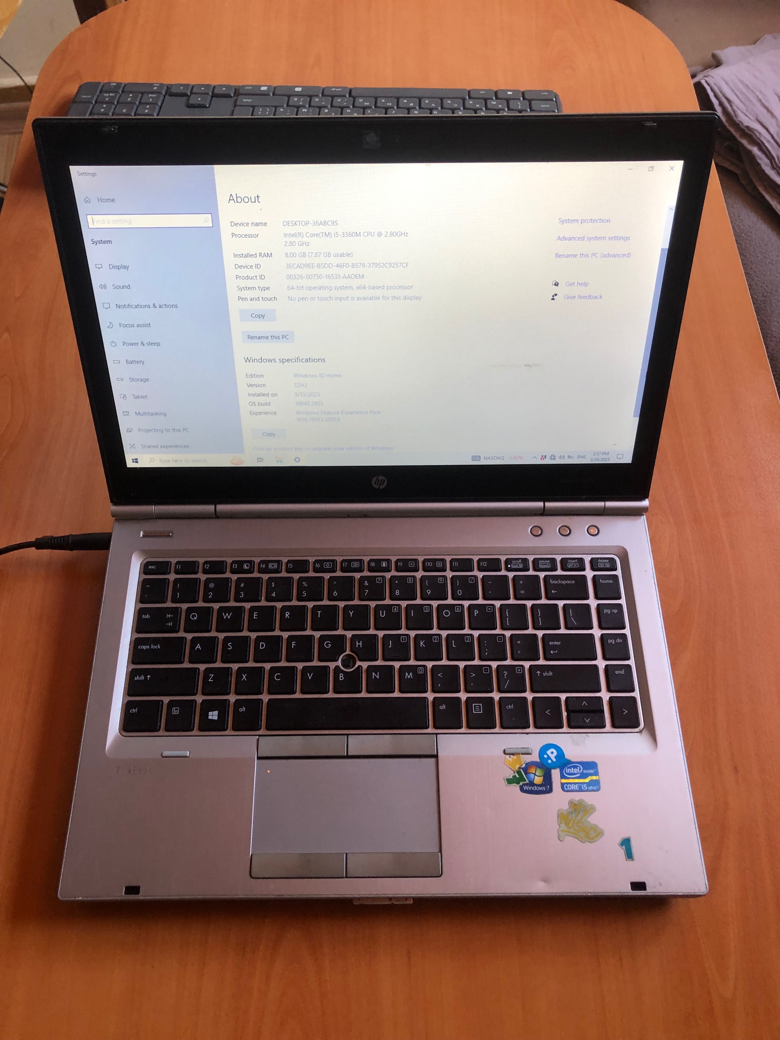 Продавам Лаптоп HP EliteBook 8470p core i5
