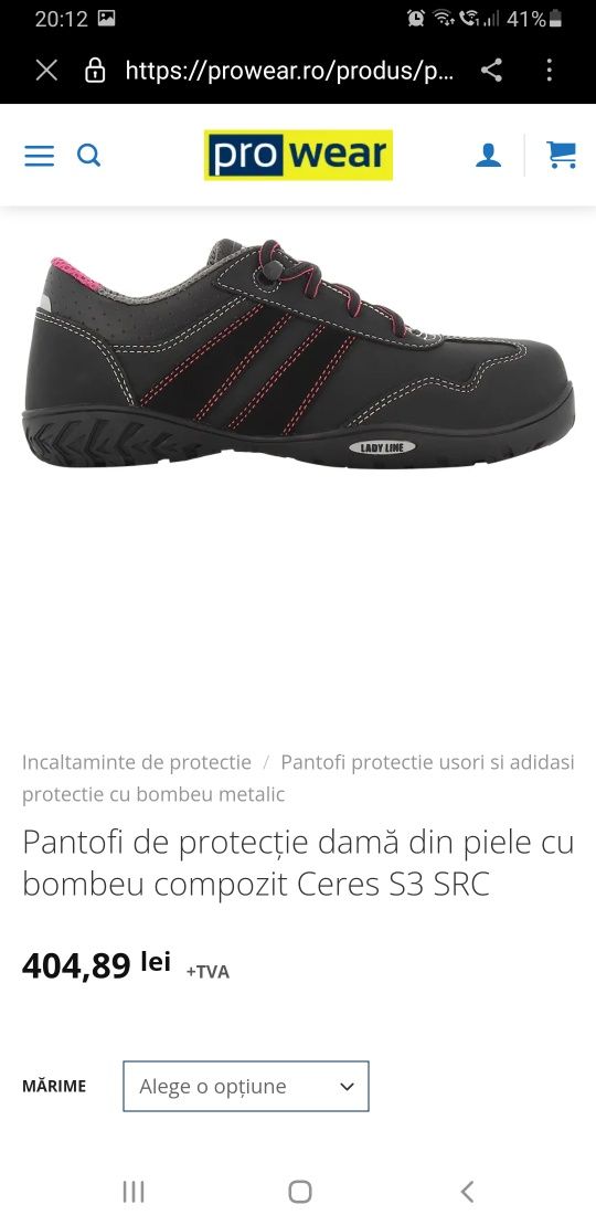 Pantofi de protecție