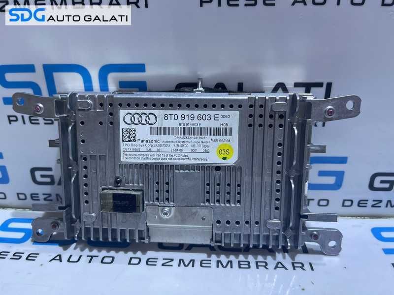 Display Ecran Afisaj MMI CD Player Navigatie Audi Q5 2010 - 2015 Cod 8T0919603E [L6575]