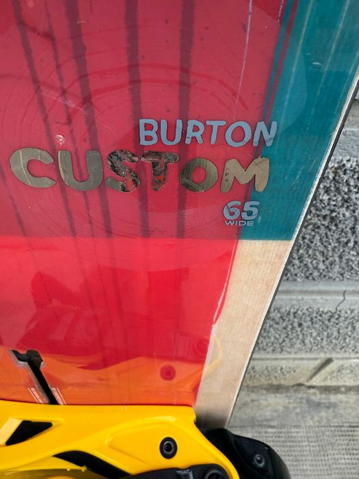 placa snowboard burton custom wide L165