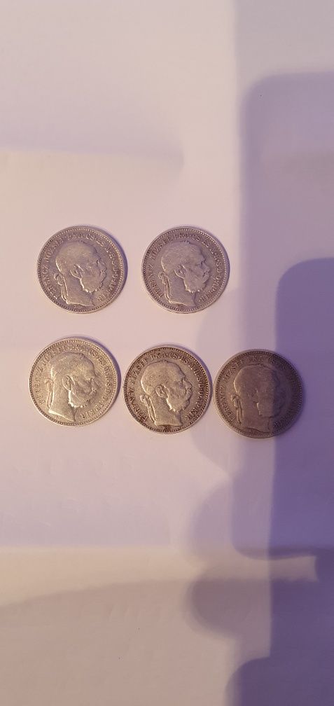 Monede rare argint lot 6 bucăți