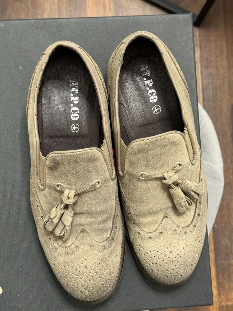 Mocasini piele intoarsa AT.P.CO