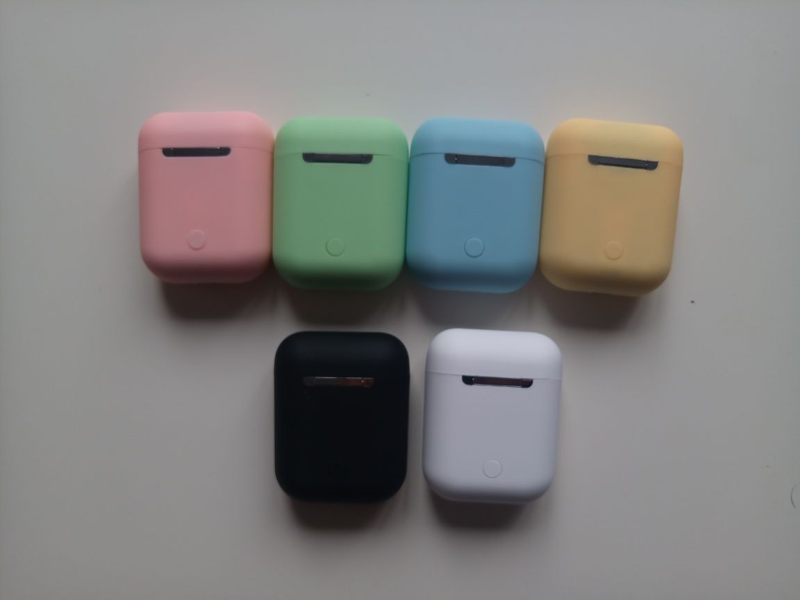 Нови слушалки I12 TWS Macaron- Безжичен Bluetooth 5.0 Matte Sport