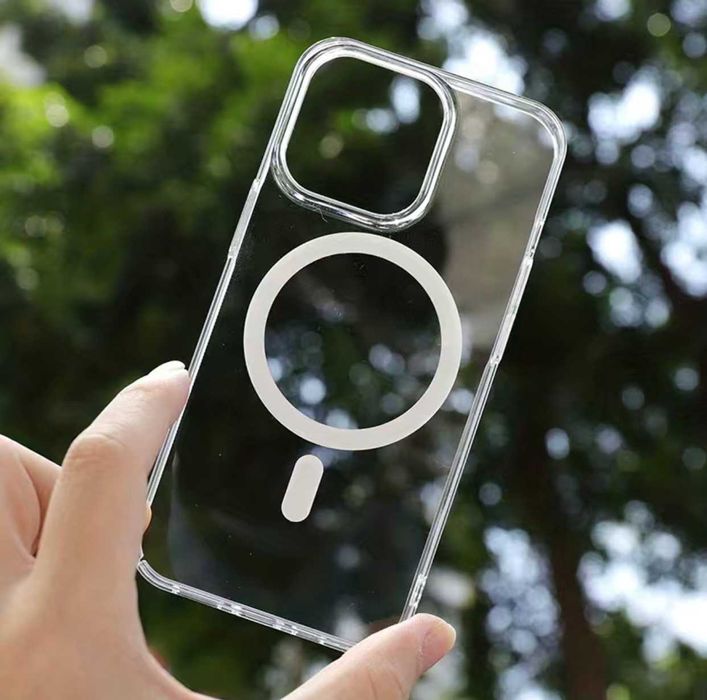 Husa din silicon compatibila MagSafe pentru iPhone 15 Plus , 15 Pro