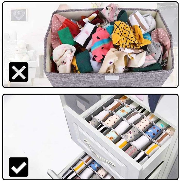 Сгъваеми Органайзери 4 броя за чекмедже, бельо, чорапи