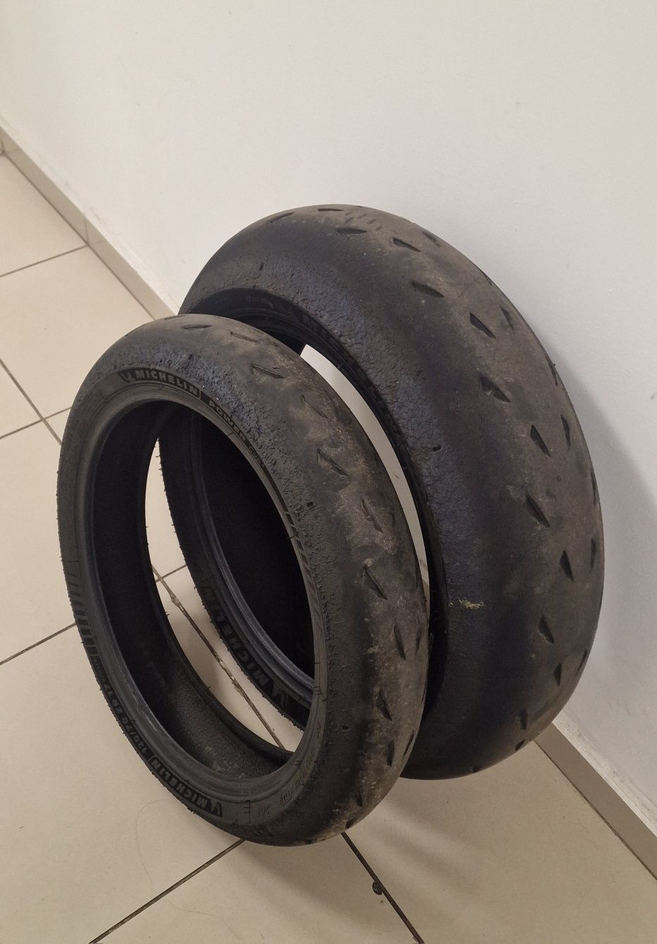 Set anvelope moto MICHELIN Power Cup 2, 200/55 120/70 ZR17