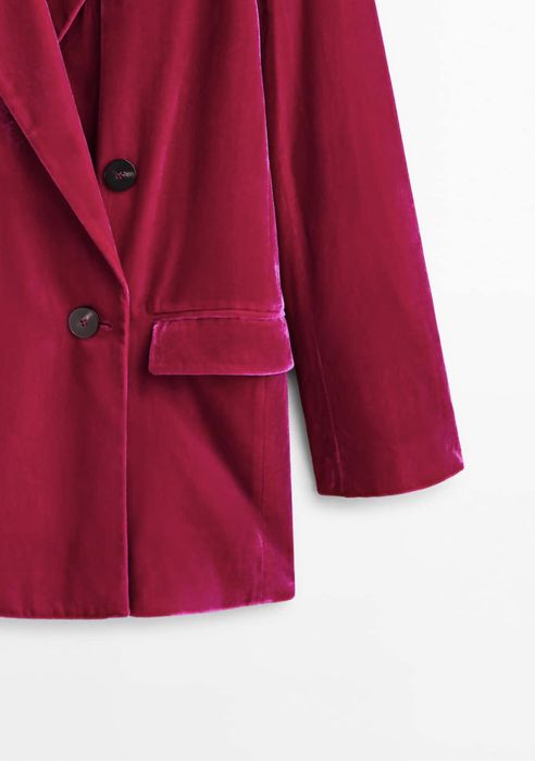 Sacou din catifea Massimo Dutti