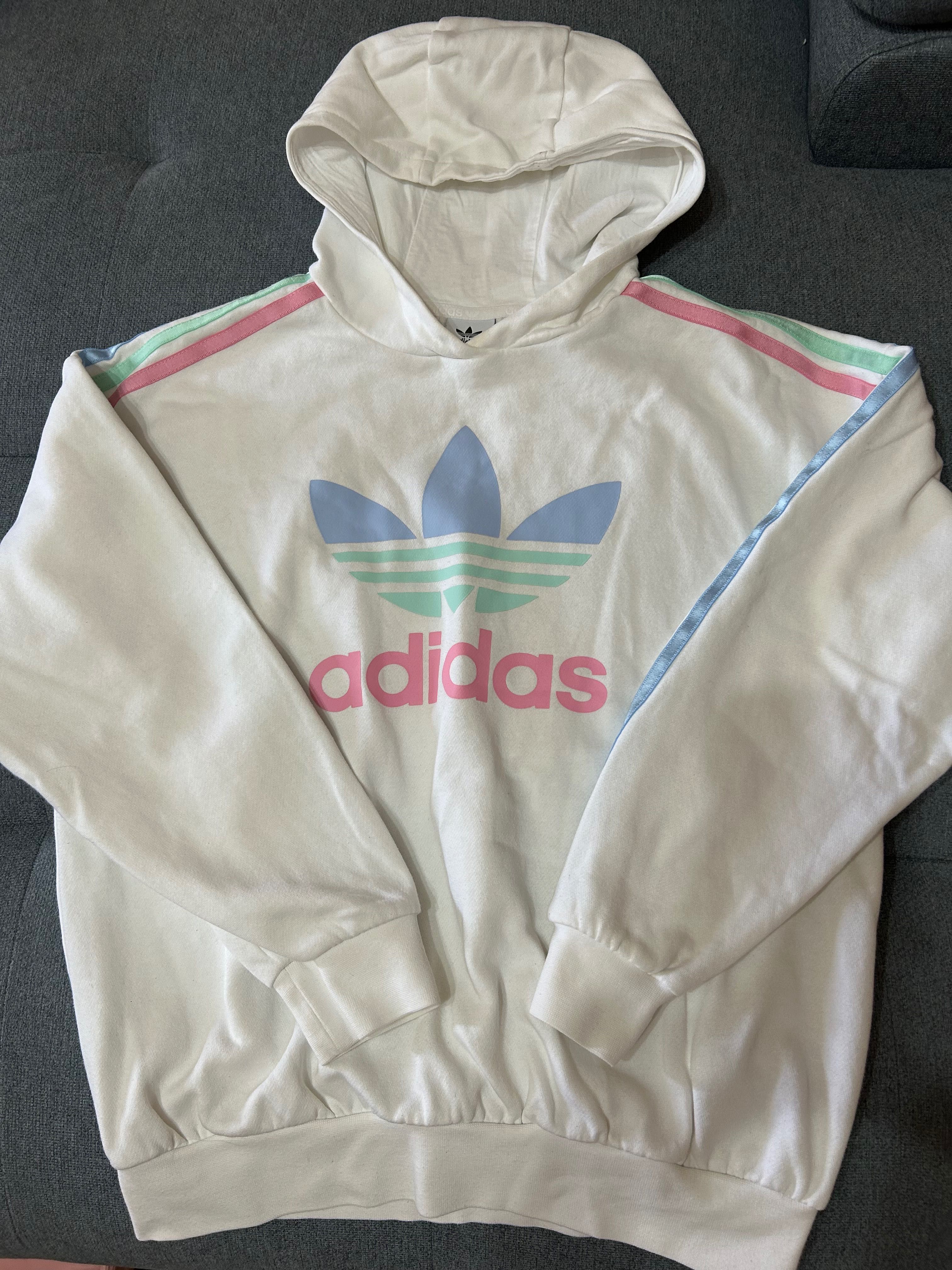 Бял суичер Adidas