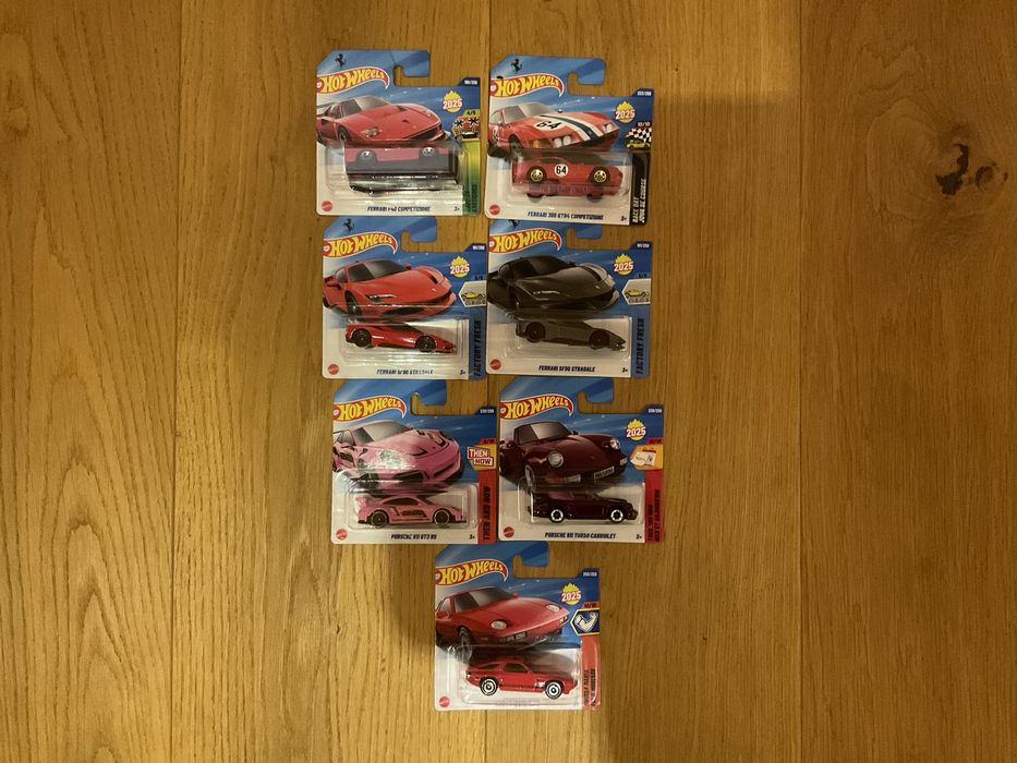 Hot Wheels Ferrari SF90 F40 365 GTB Porsche GT3RS 928S 911 Cabriolet