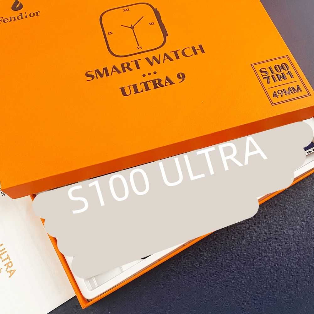 Смарт часовник 2023 New smart watch S100 ultra 7 in 1 strap HD