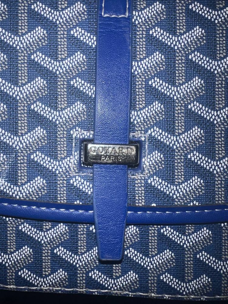 Синяя сумка GOYARD барсетка