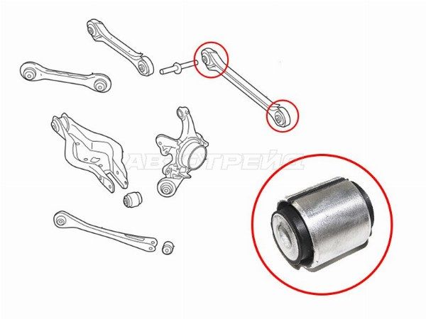 Сайлентблок BMW 1-Series 11-19 / 3-Series 11-19 / 2-Series 14- / 3-Ser