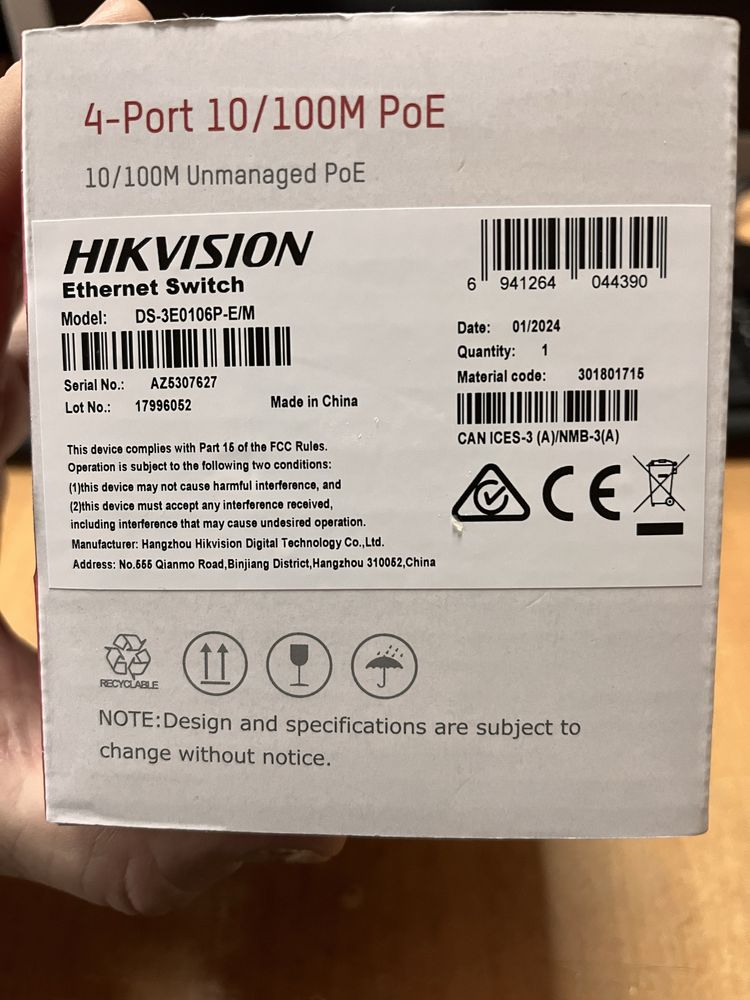 PoE Switcch 4 port