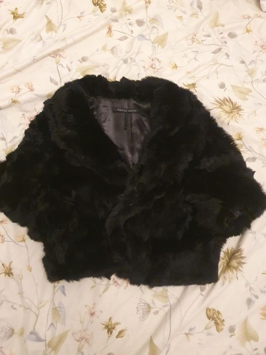 Болеро короткое из меха кролика, новое,