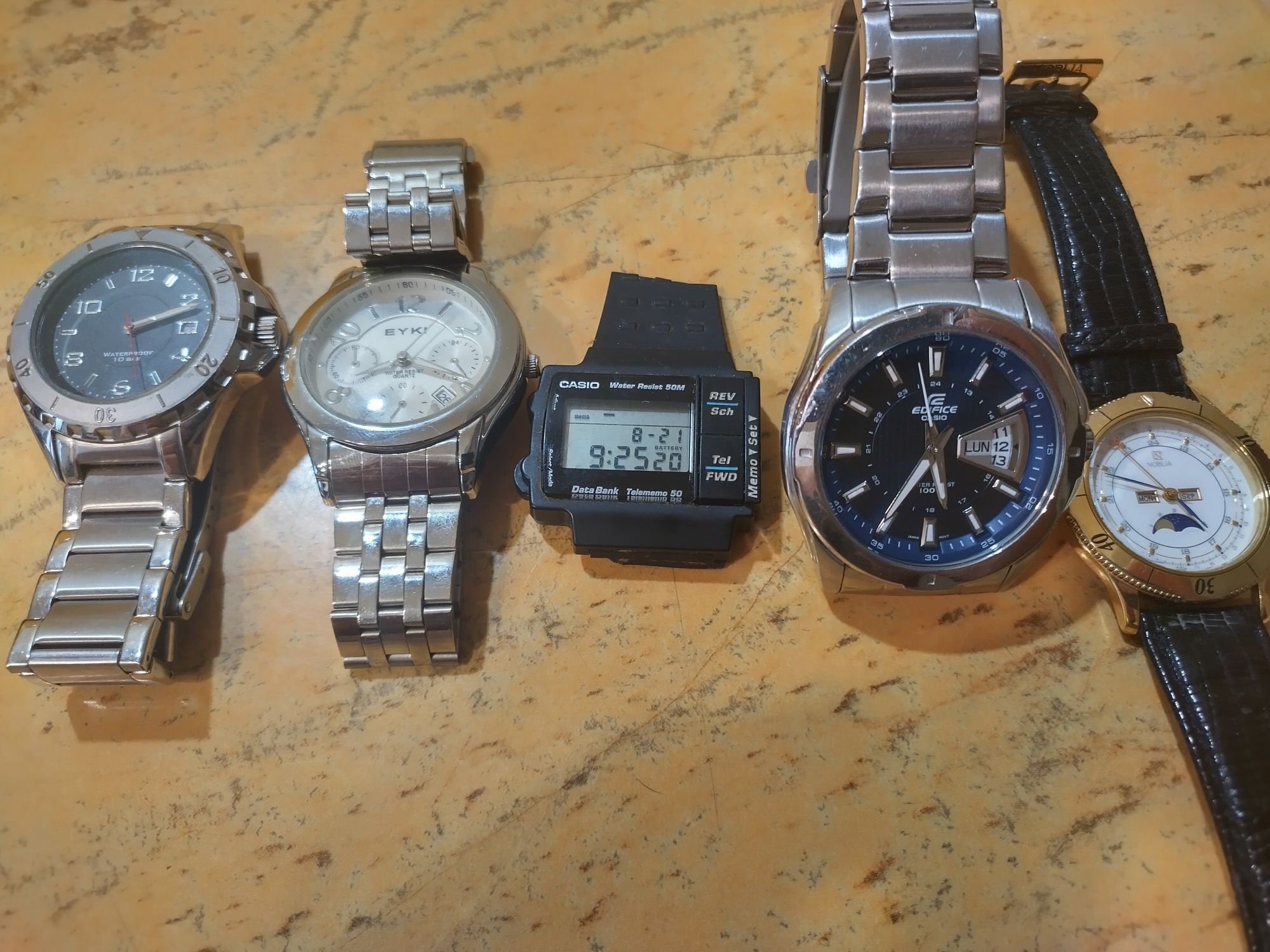 Lot ceasuri mana Casio Edifice, Noblia Citizen