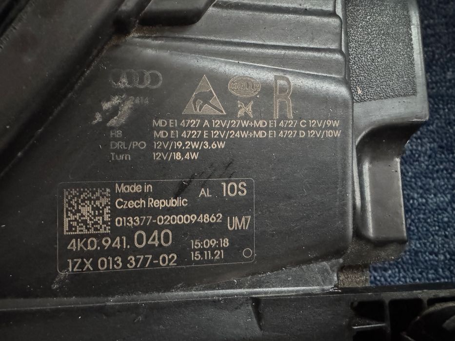 Audi A6 4K C8 Far faruri full led stanga dreapta