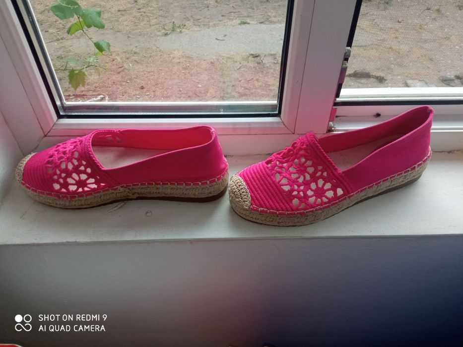 Espadrile dama fucsia