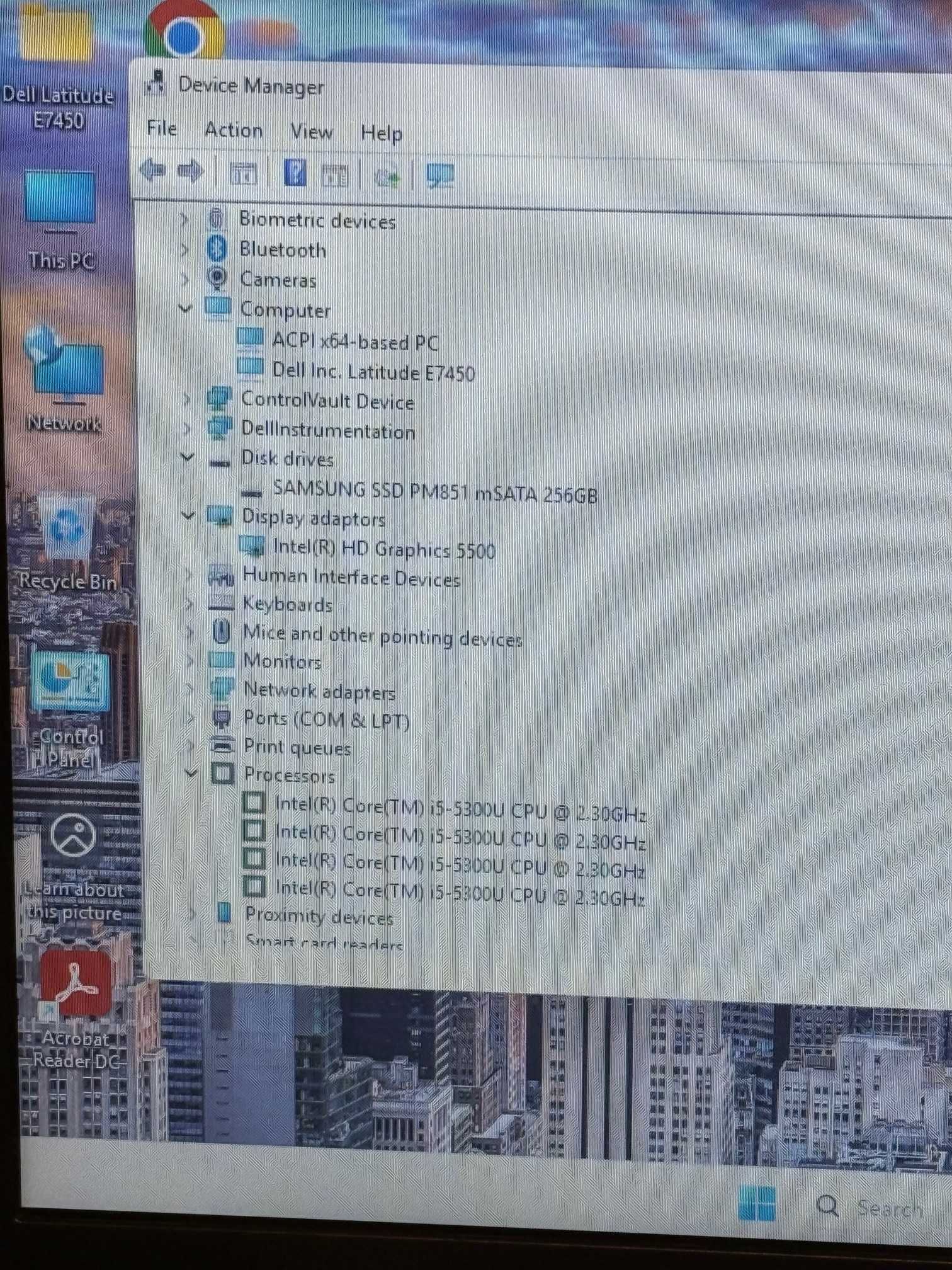 Dell Latitude E7450 i5 5gen/8ram/256 SSD Samsung отличен