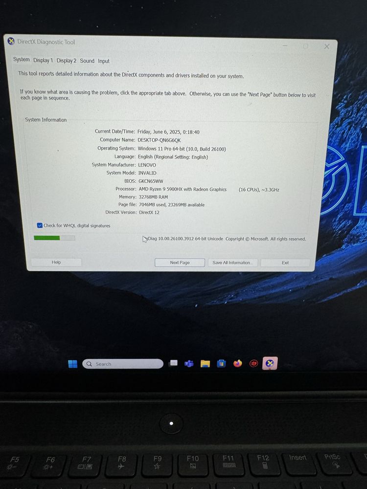 Laptop RTX 3080 de 16 GB si 165W caNOU Legion PRO 7 4K Ryzen 9 5900HX
