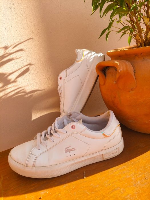 Lacoste дамски бели кецове