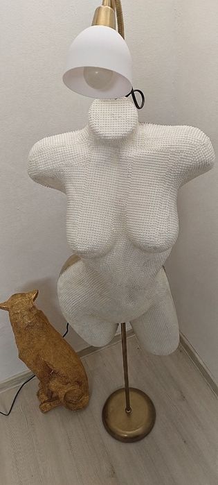 Lampa veioza handmade cu perlute