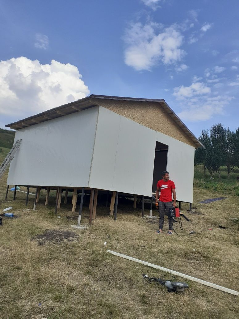 Vand container modular tip casa de locuit din structura metalica învel