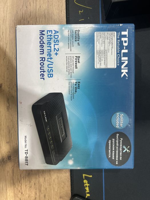 Модем TP-Link model TD-8817 adsl2+ ethernet/USB