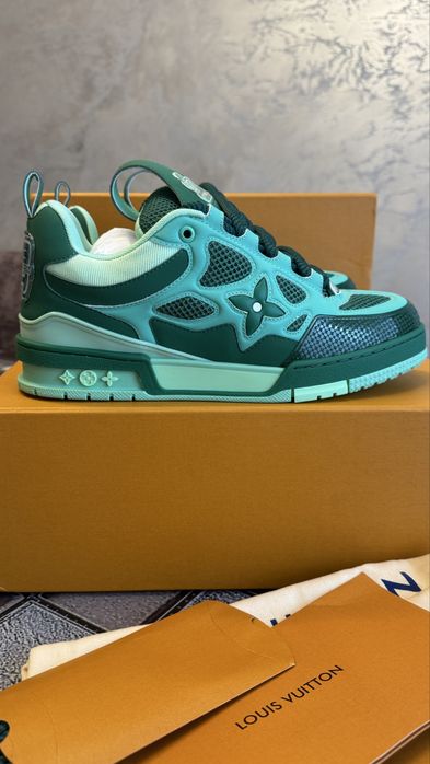 Sneakers LV Louis Vuitton Trainer Green — Mărimea 41 și 42, Noi